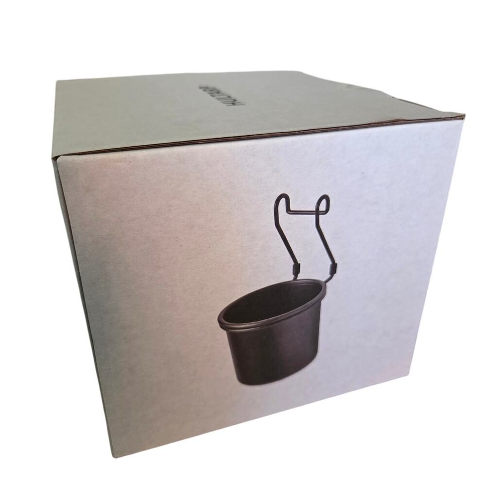 Ikea Hultarp Container Black 5.5" x 6.25" Circle Cup Organizer 304.444.54